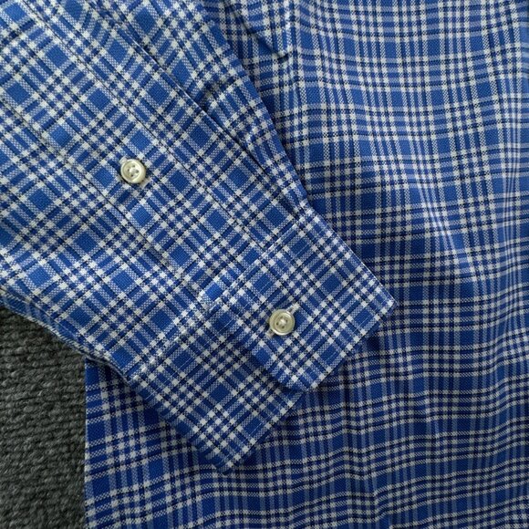 NWT Ralph Lauren Button Up Shirt Long Sleeve Slim Fit Blue Plaid Small Men - Picture 12 of 15